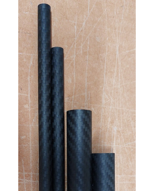 Carbon Tube - Twille woven - od10, id8, 1000mm