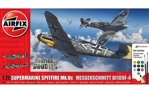 1/72 Supermarine Spitfire Mk.Vc vs Bf109F-4 Dogfight Double - A50194 -model-kits-Hobbycorner