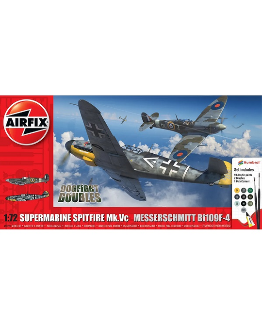 1/72 Supermarine Spitfire Mk.Vc vs Bf109F-4 Dogfight Double - A50194 