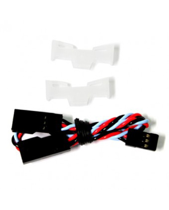 Servo Y Lead, Heavy Duty - Twisted with Saftey Clip