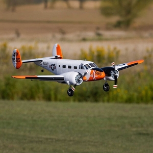 Beechcraft - D18/RC-45J 1.5m BNF Basic with AS3X+ and SAFE-rc-aircraft-Hobbycorner