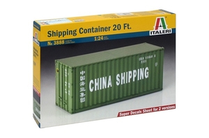1/24 20 Ft. Shipping Container - 3888-model-kits-Hobbycorner