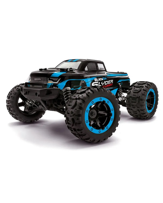 1/16 Slyder Monster Truck Turbo 4WD 2S Brushless with Battery and Charger - Black/Blue
