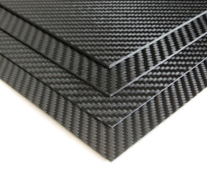 Carbon Sheet Twille Gloss 0.5x300x600mm -building-materials-Hobbycorner