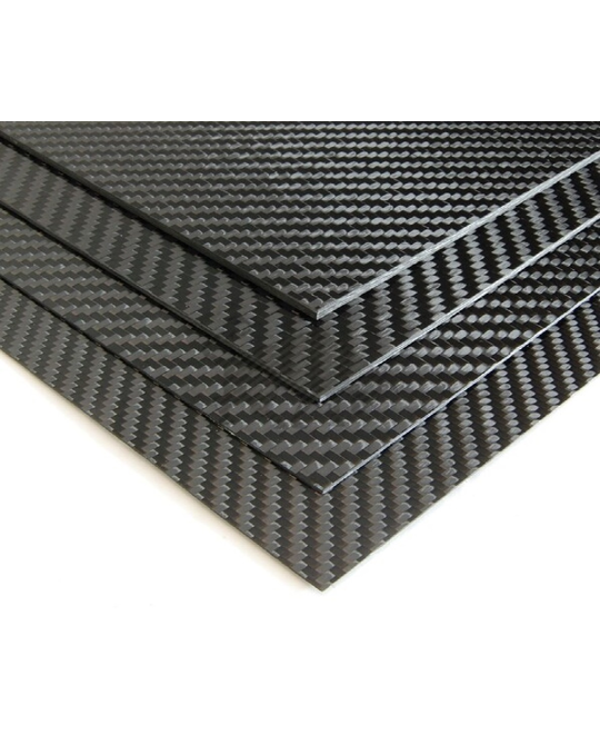 Carbon Sheet Twille Gloss 1.5x300x600mm