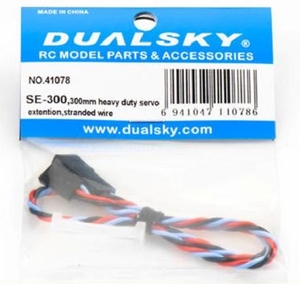 Servo Extension Lead, 300mm, Heavy Duty Twisted - JR, Futaba, Hitec -servos-Hobbycorner