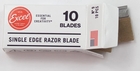 Blades .009 Single Edge Razor Blades - Carbon Steel - (10) - P01710