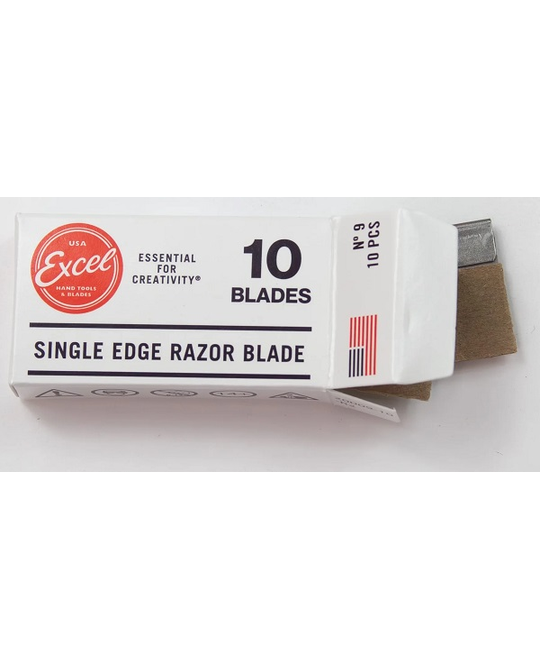 Blades .009 Single Edge Razor Blades - Carbon Steel - (10) - P01710