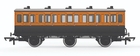 LSWR, 6 Wheel Coach, 3rd Class, 821 - Era 2 - R40291