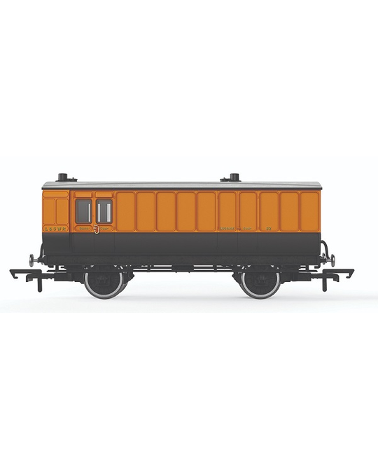 LSWR, 4 Wheel Coach, Passenger Brake, 82 - Era 2 - R40295
