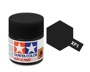 XF1 Acrylic Flat Black -  81701-paints-and-accessories-Hobbycorner