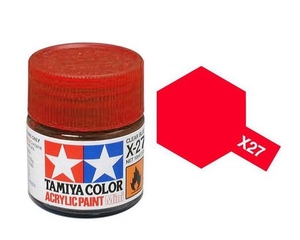 X27 Clear Red 10ml -  81527-paints-and-accessories-Hobbycorner