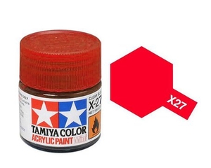 X27 Clear Red 10ml -  81527-paints-and-accessories-Hobbycorner