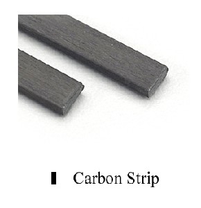 CARBON FIBRE STRIP .75X.3MM 24" 2PCS -  7.5741-building-materials-Hobbycorner