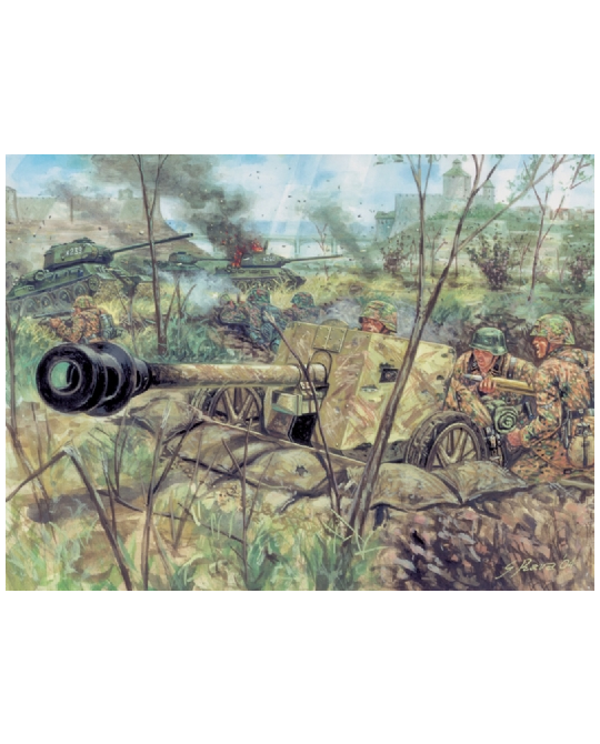 1- 72 WWII German Pak 40 Antitank Gun -  Jan- 96