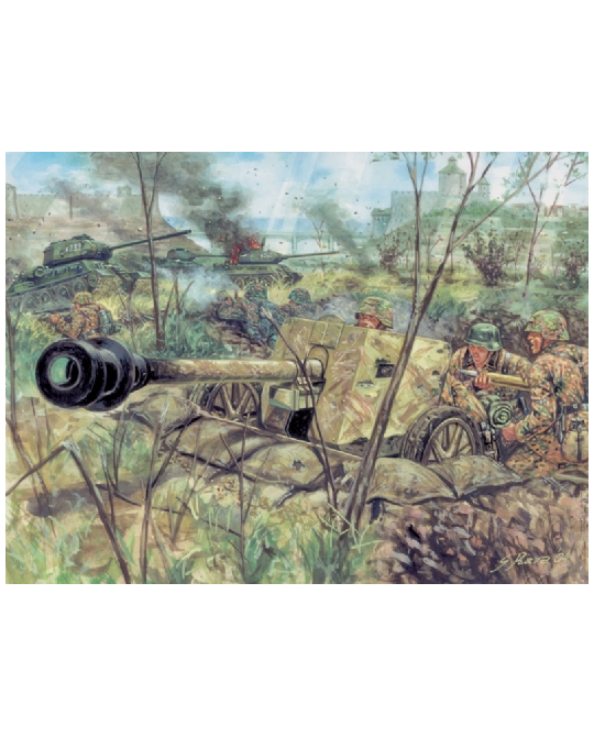 1- 72 WWII German Pak 40 Antitank Gun -  Jan- 96