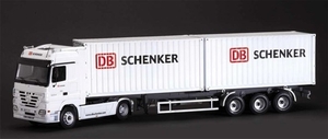 1- 24 ACTROS WITH 2X20 FCL DB SCHENKER -  Jan- 65-model-kits-Hobbycorner