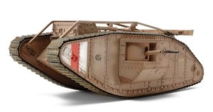 WWI British Tank Mk.IV Male (with Single Motor) -  30057-model-kits-Hobbycorner