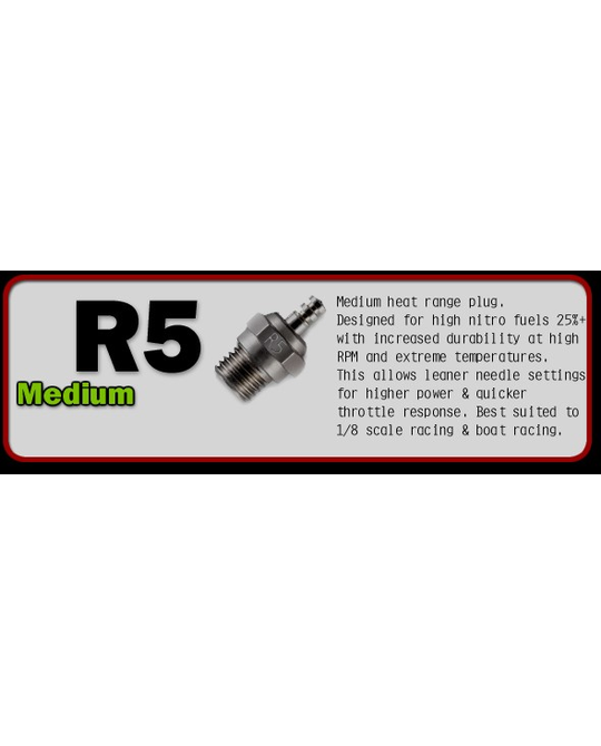 NO.R5 GLOW PLUG (HIGH NITRO) -  71605200 -  71605200