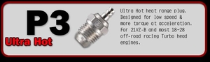 NO.P3 TURBO PLUG (ULTRA HOT) -  71641300- 12 -  71641300-engines-and-accessories-Hobbycorner
