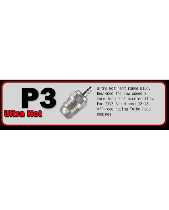 NO.P3 TURBO PLUG (ULTRA HOT) -  71641300- 12 -  71641300