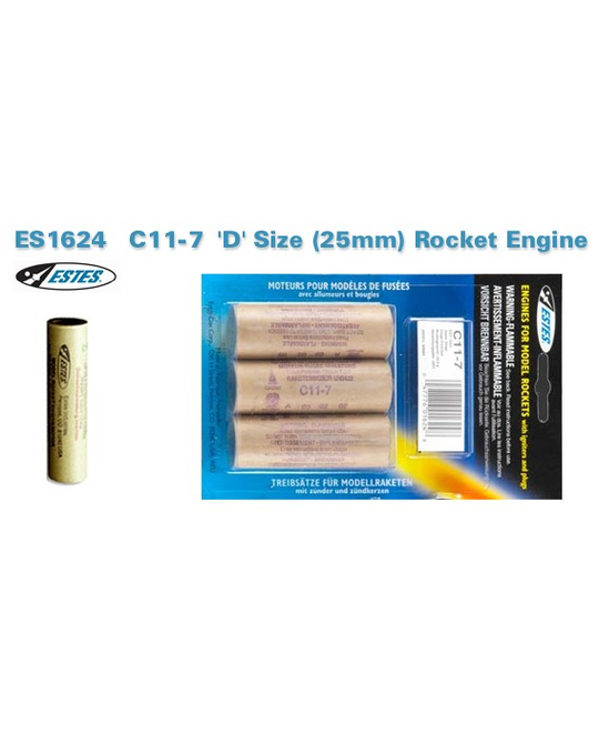 D Rocket Engine C11- 7 3 Pieces Per Pack -  ES1624