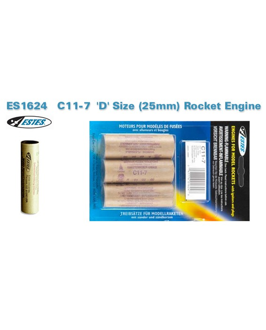 D Rocket Engine C11- 7 3 Pieces Per Pack -  ES1624