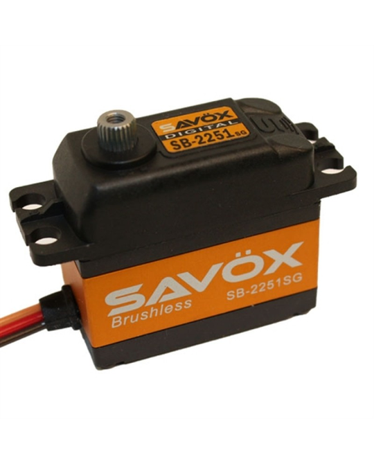 Standard Digital Brushless Motor Servo -  15kg/.085sec -  6V -  SB- 2251SG