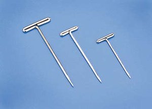 Nickel Plated T- Pins 1- 1/4" (100pc) -  10- 253-tools-Hobbycorner