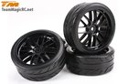 1/10 Drift -  Spoke Black wheels -  503330BK