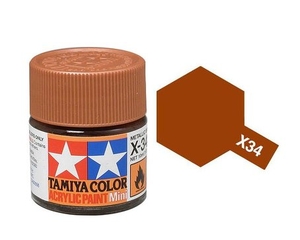 X34 Metallic Brown 10ml  -  81534-paints-and-accessories-Hobbycorner