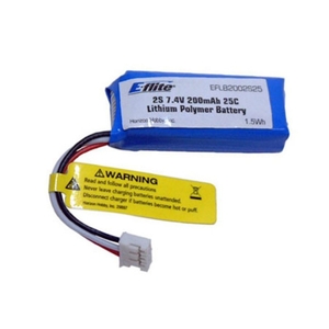 200mAh, 2S 7.4V, 25C -  EFLB2002S25-batteries-and-accessories-Hobbycorner