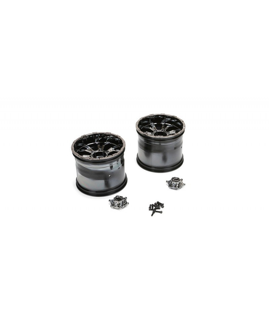420S Black Chrome Force Wheel with cap  -  LOS44000