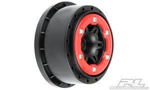 Short Course -  Split Six 2.2"/3.0" Red/Black B- Loc Wheels -  2715- 04-wheels-and-tires-Hobbycorner