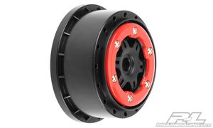 Short Course -  Split Six 2.2"/3.0" Red/Black Bead- Loc Front Wheels for SC10 -  2716- 04-wheels-and-tires-Hobbycorner