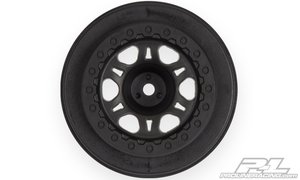 Short Course -  Split Six 2.2"/3.0" Black one- piece Wheels for Slash Rear, Slash 4x4 F/R, SCRT10 F/R & Blitz F/R -  2721- 02-wheels-and-tires-Hobbycorner