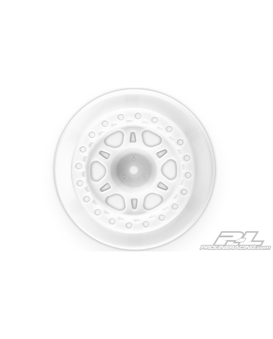 Short Course -  Split Six 2.2"/3.0" White one- piece Wheels -  2721- 04