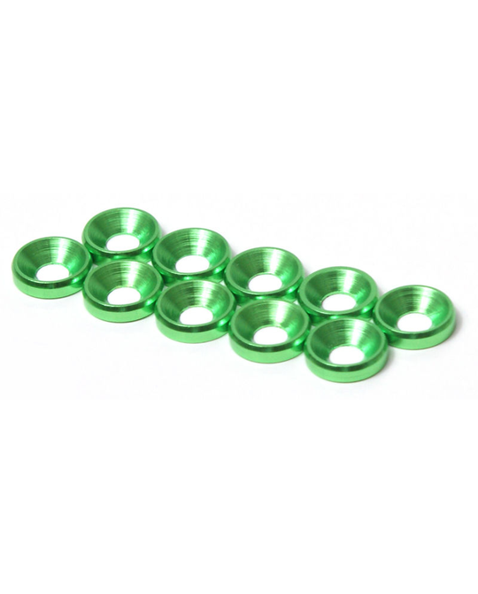 THE M4 Countersunk Washer 10pcs (Green) -  JQA0034