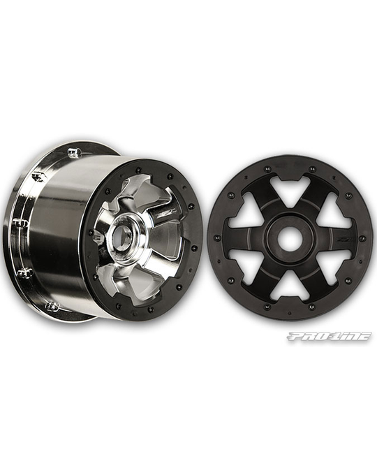 1:5 -  Desperado Black/Black Bead- Loc Front Wheels for Baja 5B -  2706- 03