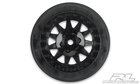 Short Course -   F- 11 +3 offset 2.2"/3.0" Black Wheels for SC10RS 2WD, SC10 4x4 Front or Rear -  2739- 03