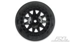Short Course -   F- 11 +3 offset 2.2"/3.0" Black Wheels for SC10RS 2WD, SC10 4x4 Front or Rear -  2739- 03