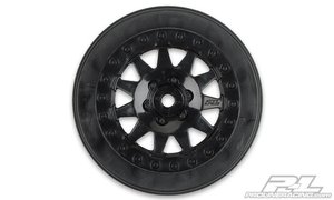 Short Course -   F- 11 +3 offset 2.2"/3.0" Black Wheels for SC10RS 2WD, SC10 4x4 Front or Rear -  2739- 03-wheels-and-tires-Hobbycorner