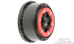 Short Course -  Split Six 2.2"/3.0" Red/Black Bead- Loc - Front Wheels - 2714-04-wheels-and-tires-Hobbycorner