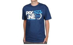 Pro- Line Stacked Dark Blue T- Shirt -  X- Large -  9997- 04-apparel-Hobbycorner