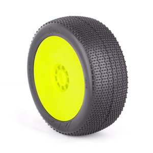 1:8 Buggy -  RASP -  (Super Soft) -  Pre- Mounted -  Yellow -  14018VRY-wheels-and-tires-Hobbycorner
