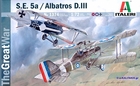 1- 72 S.E.5a & ALBATROSS D.III -  1- 1374