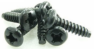 3x12mm Steel RH TP Screw (Cross Head) (6) -  116312RCR-nuts,-bolts,-screws-and-washers-Hobbycorner