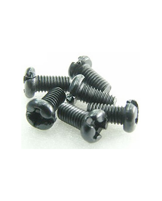 3 x 6mm Steel RH Screw (cross Head) (6) -  126306RCR