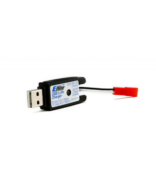 1S USB LiPo Charger, 500mA, JST -  EFLC1010