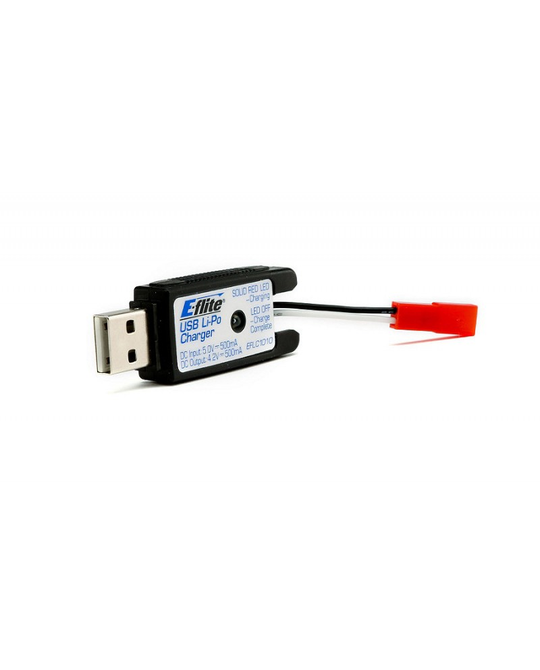 1S USB LiPo Charger, 500mA, JST -  EFLC1010